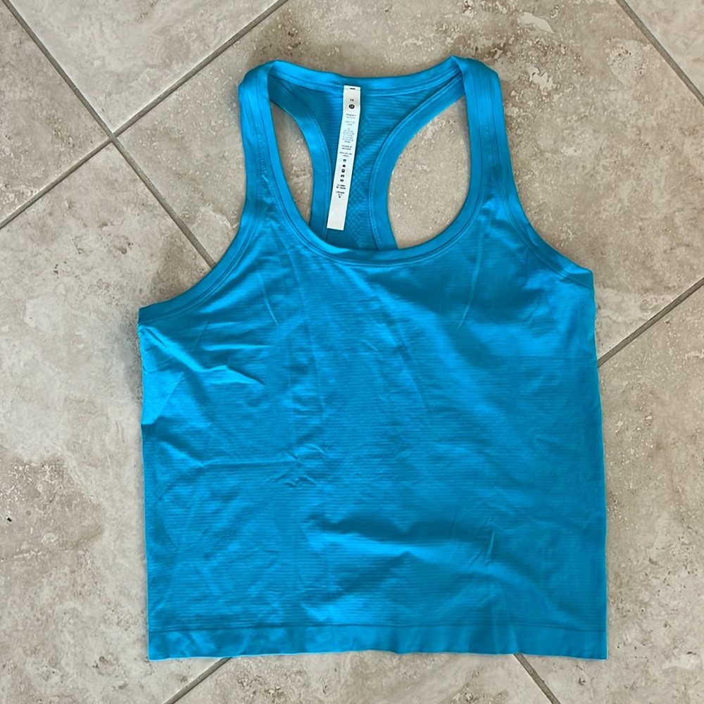Lululemon Swiftly Race Length Tank Turquoise Tide